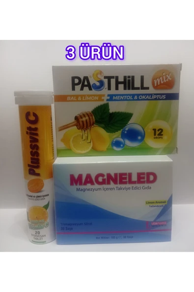 LEDAPHARMA LEDAPHARMA PASTHİLL MİX+Magnezyum+C VİTAMİNİ EFERVESAN