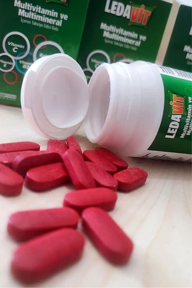 LEDAPHARMA LEDAPHARMA Multivitamin Mineral 30 Tablet (KALSİYUM MAGNEZYUM ÇİNKO DEMİR VB.) - Resim 3