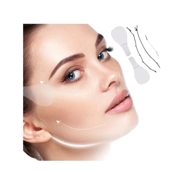 Yüz Kaş Göz Boyun Gerdirme Bantları Ve Lastikleri (40 Adet) - 3