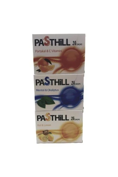 LEDAPHARMA LEDAPHARMA Pasthıll 24 Kapsül Drops C Vitamini - Limon - Portakal - Mentol - Resim 2