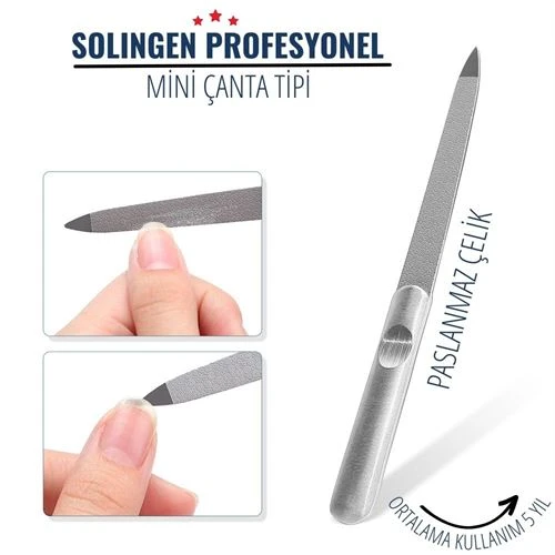 Modacar Mini Tırnak Törpüsü Paslanmaz Çelik Solingen Profesyonel - Resim 2