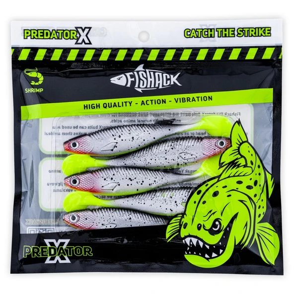 Silikon Sahte Balık - 10g 100mm - Fishack PredatorX - UV Boyalı - Blade - Resim 4
