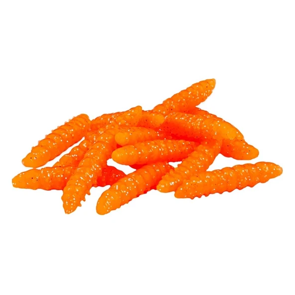 Silikon Yüzen Alabalık Yemi - Floating - 37mm - Sarımsak Kokulu - Turuncu - Trout Bait - Resim 2