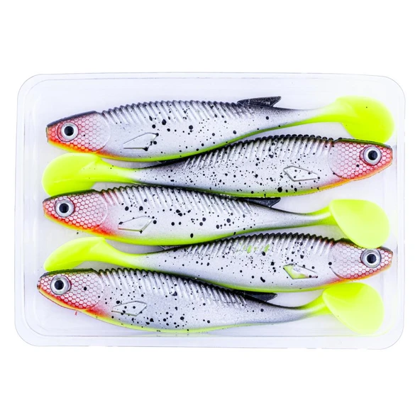 Silikon Sahte Balık - 10g 100mm - Fishack PredatorX - UV Boyalı - Blade - Resim 5