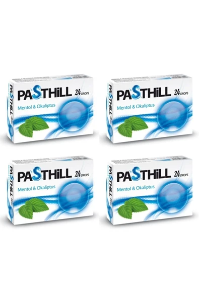 LEDAPHARMA LEDAPHARMA Pasthill Mentol & Okaliptus 24 Drops 4 Kutu