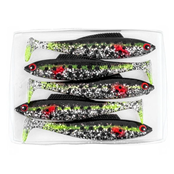 Silikon Sahte Balık - 4,5g 85mm - Fishack PredatorX - UV Boyalı - Fleck - Resim 4