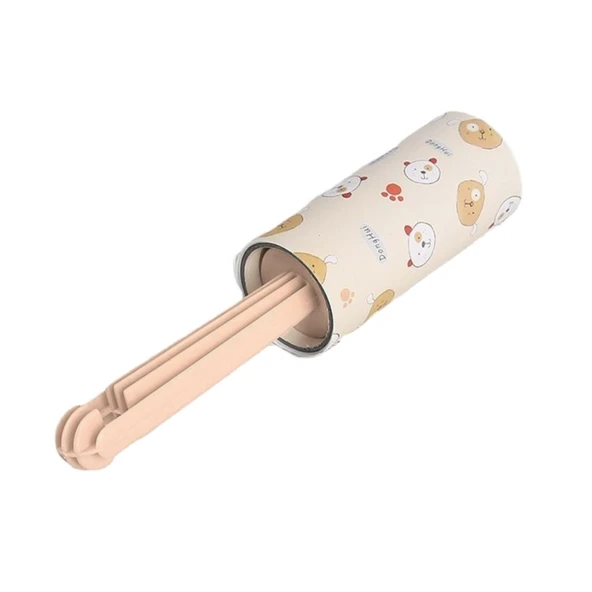 Kedi/Köpek Tüy Toplama Rulosu - D-Pet - Tekli - Açık Pembe (8667) - 1