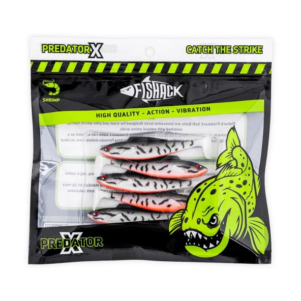 Silikon Sahte Balık - 4,5g 85mm - Fishack PredatorX - UV Boyalı - Dash - Resim 5