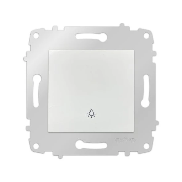 15 Adet Ovivo Grano Beyaz Zil Anahtarı Light Çerçevesizdir ürün görseli 1