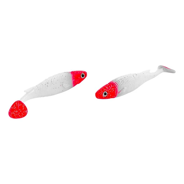 Silikon Sahte Balık - 10g 100mm - Fishack PredatorX - UV Boyalı - Redhead - Resim 2