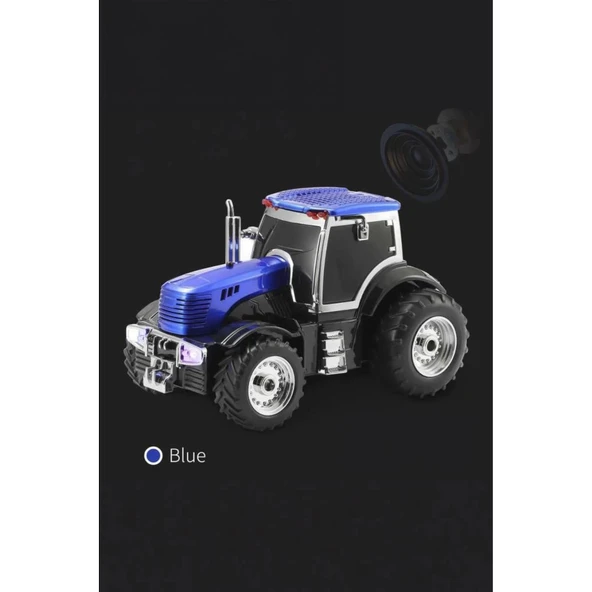 D42 Mavi Traktör Tasarım Usb/fm Radyo Bluetooth Hoparlör Speaker - 3