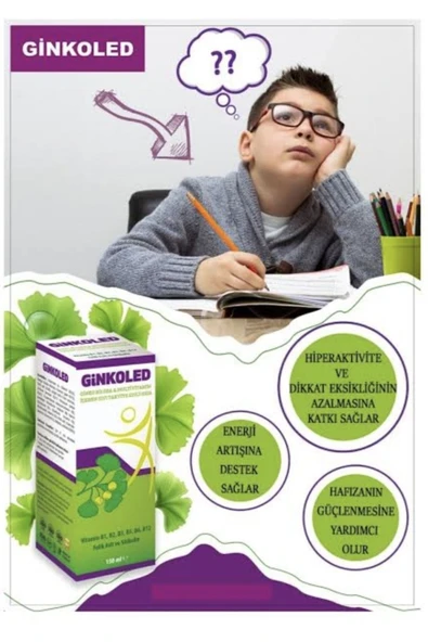 LEDAPHARMA LEDAPHARMA Ginkoled Biloba B1, B2, B3, B5 B6, B12 Içeren Sıvı Takviye Edici Gıda