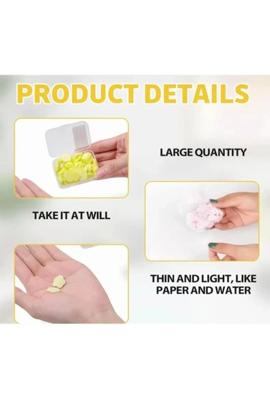 EVİNİZİN VİTRİNİ EVİNİZİN VİTRİNİ Mini Pratik Taşınabilir Çeşitli Kokulu Sihirli Sabun 100 Adet Mini Cep Sabunu - 3