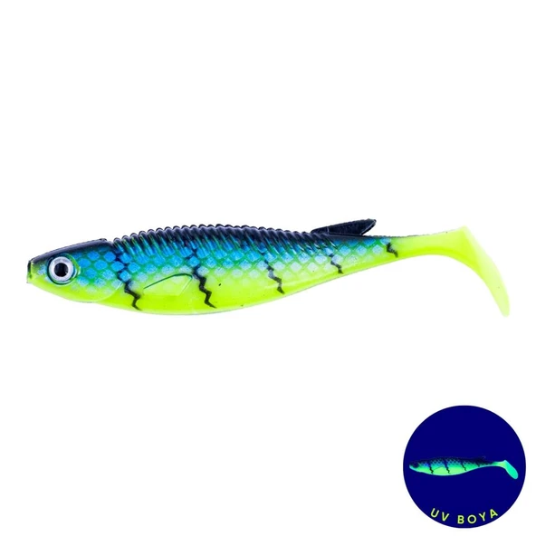 Silikon Sahte Balık - 10g 100mm - Fishack PredatorX - UV Boyalı - Radar ürün görseli 1
