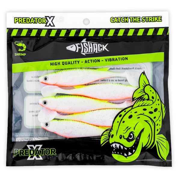 Silikon Sahte Balık - 10g 100mm - Fishack PredatorX - UV Boyalı - Mist - Resim 5