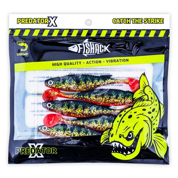 Silikon Sahte Balık - 10g 100mm - Fishack PredatorX - UV Boyalı - Strike - Resim 5