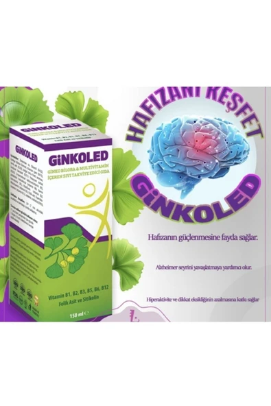 LEDAPHARMA LEDAPHARMA Ginkoled Biloba B1, B2, B3, B5 B6, B12 Içeren Sıvı Takviye Edici Gıda - 2