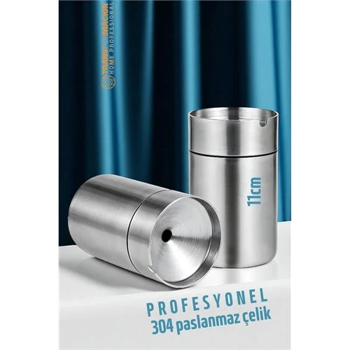 Modacar Duman Vermeyen At Sönsün Küllük - Çelik Metal Kül Tablası -Masaüstü Küllük - 1