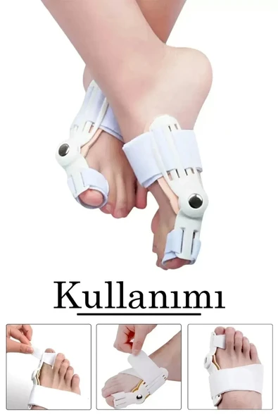 Mucit Home Atel Ayak Parmak Başparmak Düzeltici Kemik Çıkığı Düzleştirici Taraklı Ayaklar Için Aparat 2'li - 3