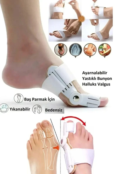 Mucit Home Atel Ayak Parmak Başparmak Düzeltici Kemik Çıkığı Düzleştirici Taraklı Ayaklar Için Aparat 2'li