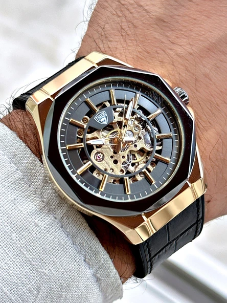 TI-604B TIGER OTOMATİK ÇELİK ERKEK SAATİ ürün görseli