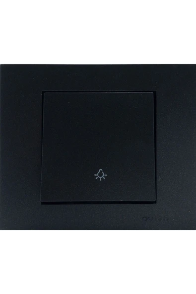 4 Adet Ovivo Grano Siyah Zil Anahtarı Light Çerçeve Dahil 4'lü - Resim 2