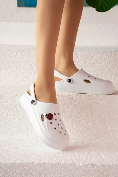 Pembe Potin Uğur Böceği EVA Comfort Taban Günlük&Plaj Kadın Sandalet DNZ95
