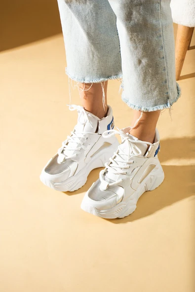 Pembe Potin Bağcıklı Sıcak Astar Kalın Taban Spor Kadın Bot & Bootie 36-201-23Ygart - Resim 4