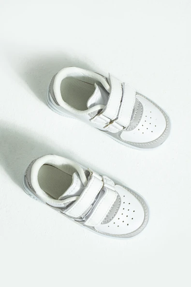 Pembe Potin Rahat Taban Cırtlı Çocuk Sneakers 001-700-23 - 8