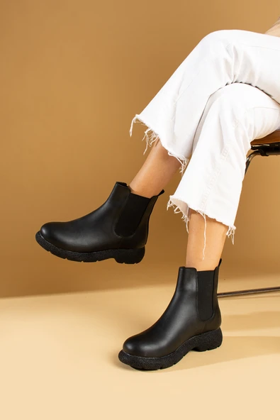 Pembe Potin Termo Taban Sıcak Astar Lastikli Kadın Bot 60-1013-23Cilt ürün görseli