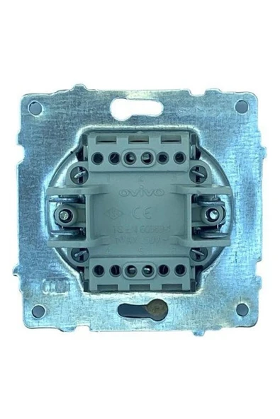 3 Adet Ovivo Grano Füme Tekli Anahtar Çerçevesizdir - Resim 5