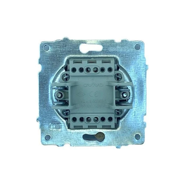 3 Adet Ovivo Grano Füme Tekli Anahtar Çerçevesizdir - Resim 2