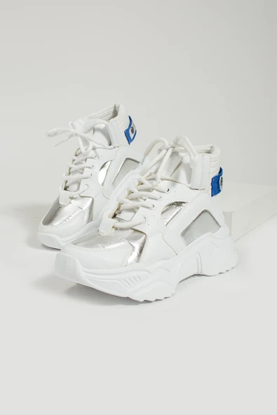 Pembe Potin Bağcıklı Sıcak Astar Kalın Taban Spor Kadın Bot & Bootie 36-201-23Ygart - Resim 10