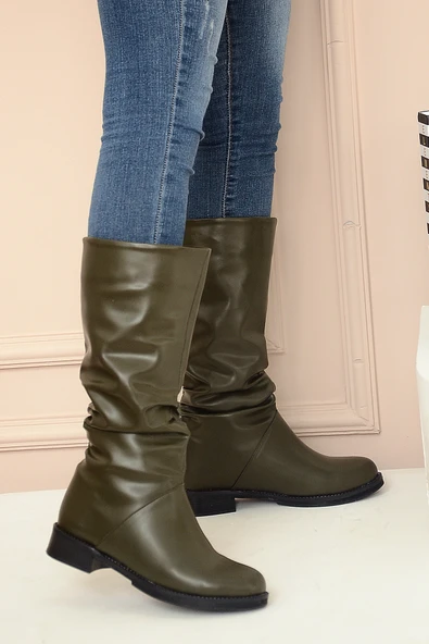 Pembe Potin Rahat Taban Körüklü Moda Kadın Bot A112-20 ürün görseli