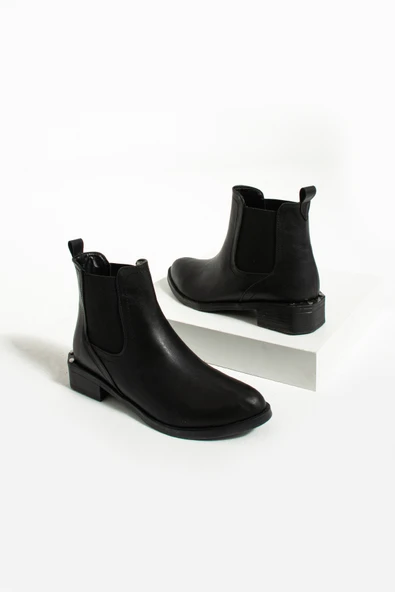 Pembe Potin Rahat Taban Lastikli Kadın Bot&Bootie 012-1020-22Cilt - 10