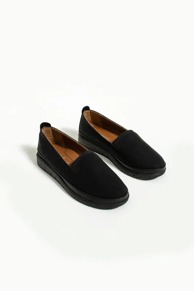 Pembe Potin Comfort Taban İç Astar Deri Kadın Ayakkabı 43-5566-23 - 7