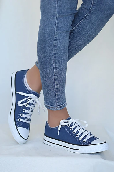 Pembe Potin Rahat Taban Moda Unisex Sneaker 10-3232-22UCvers - Resim 6