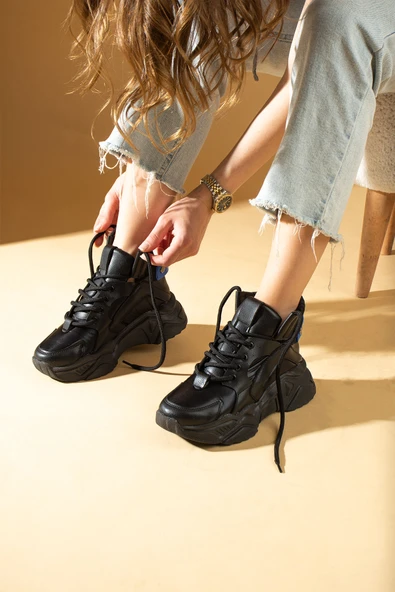 Pembe Potin Bağcıklı Sıcak Astar Kalın Taban Spor Kadın Bot & Bootie 36-201-23Ygart ürün görseli