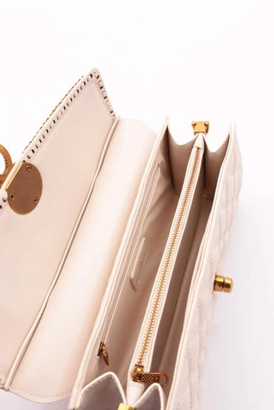 Guja Bej  Kadın El ve Omuz Çantası 25YG343 - Resim 4