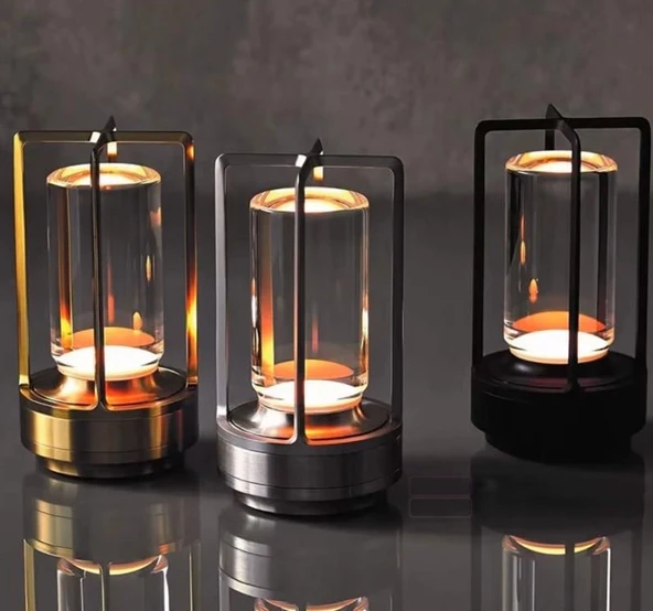 CATA CT 8439 Vegas Şarjlı Masa Lambası Siyah 3 Fonksiyonlu (1800K-2800K-6400K) - 3