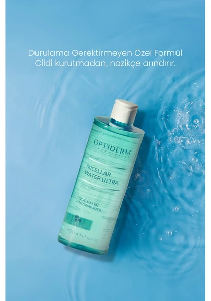 Optiderm Micellar Yüz ve Makyaj Temizleme Suyu 400ml - 2