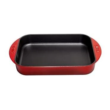 SÜREL DÖKÜM 23X31 CM DİKDÖRTGEN DÜZ TEPSİ KIRMIZI