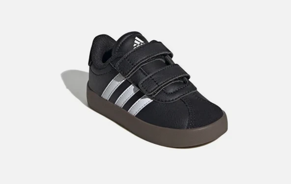 adidas VL Court 3.0 Bebek Siyah Spor Ayakkabı ID9156 - Resim 5