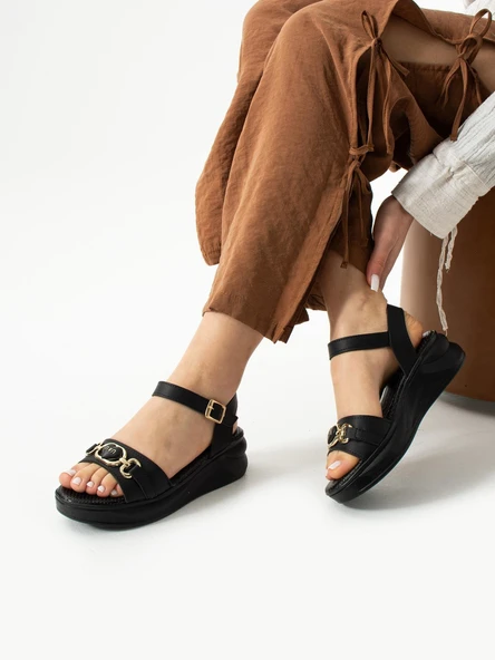 Moda Ayakkabı 148 Ortopedik Kadın Sandalet Ayakkabı - 9