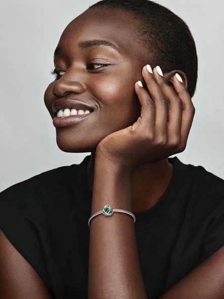 Pandora Yeşil Sonsuzluk Sarmalı Charm 925 ayar gümüş - Resim 5