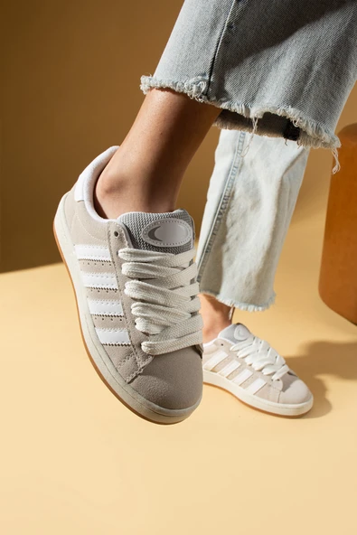 Pembe Potin Kalın Bağcıklı Şerit Detaylı Rahat Taban Kadın Sneakers 001-3458-25 - 4