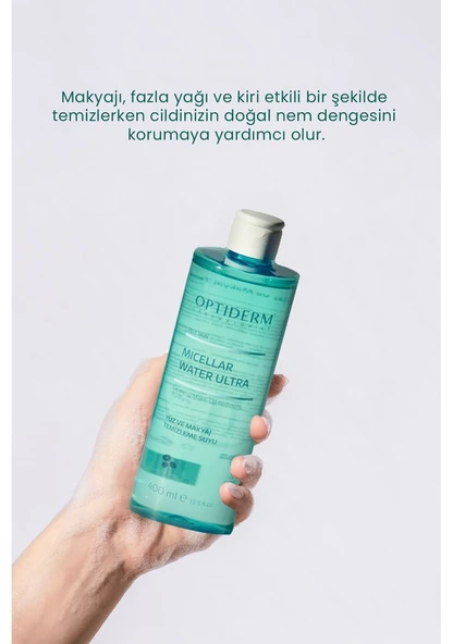 Optiderm Micellar Yüz ve Makyaj Temizleme Suyu 400ml - 5