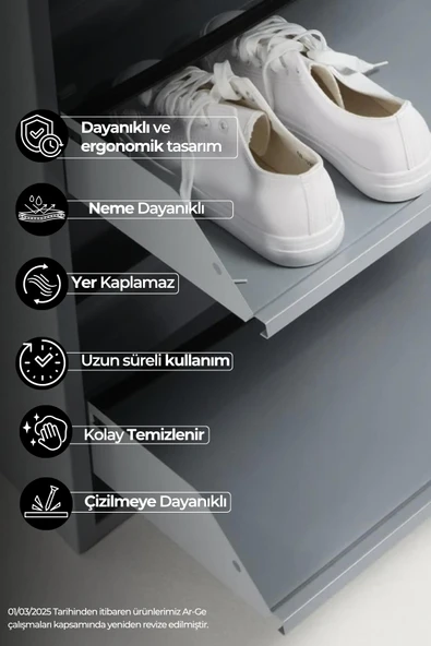 mobilyapratik 2'li Metal Ayakkabılık - 5