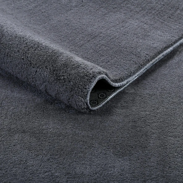 Yumuşak Peluş Halı – Kaymaz Tabanlı, Yıkanabilir, Modern Dokulu Halı - 4