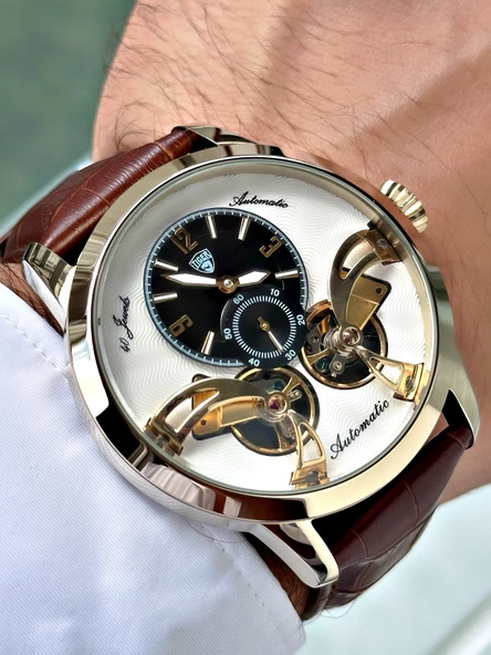 TI-598E TIGER OTOMATİK ÇELİK ERKEK SAATİ ürün görseli